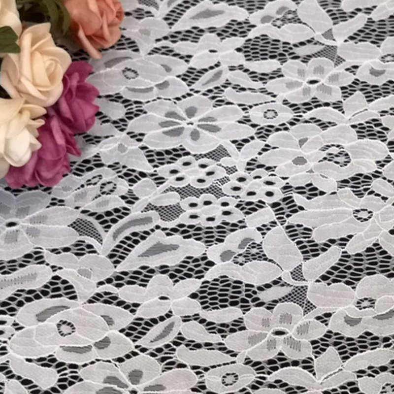 Lace Fabric Floral Nylon Warp Knit for Women's Wear Wholesale Supplier 7